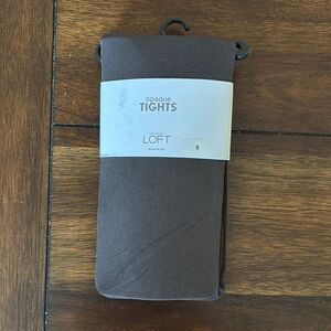 NWT LOFT Opaque Tights in Brown Size Small